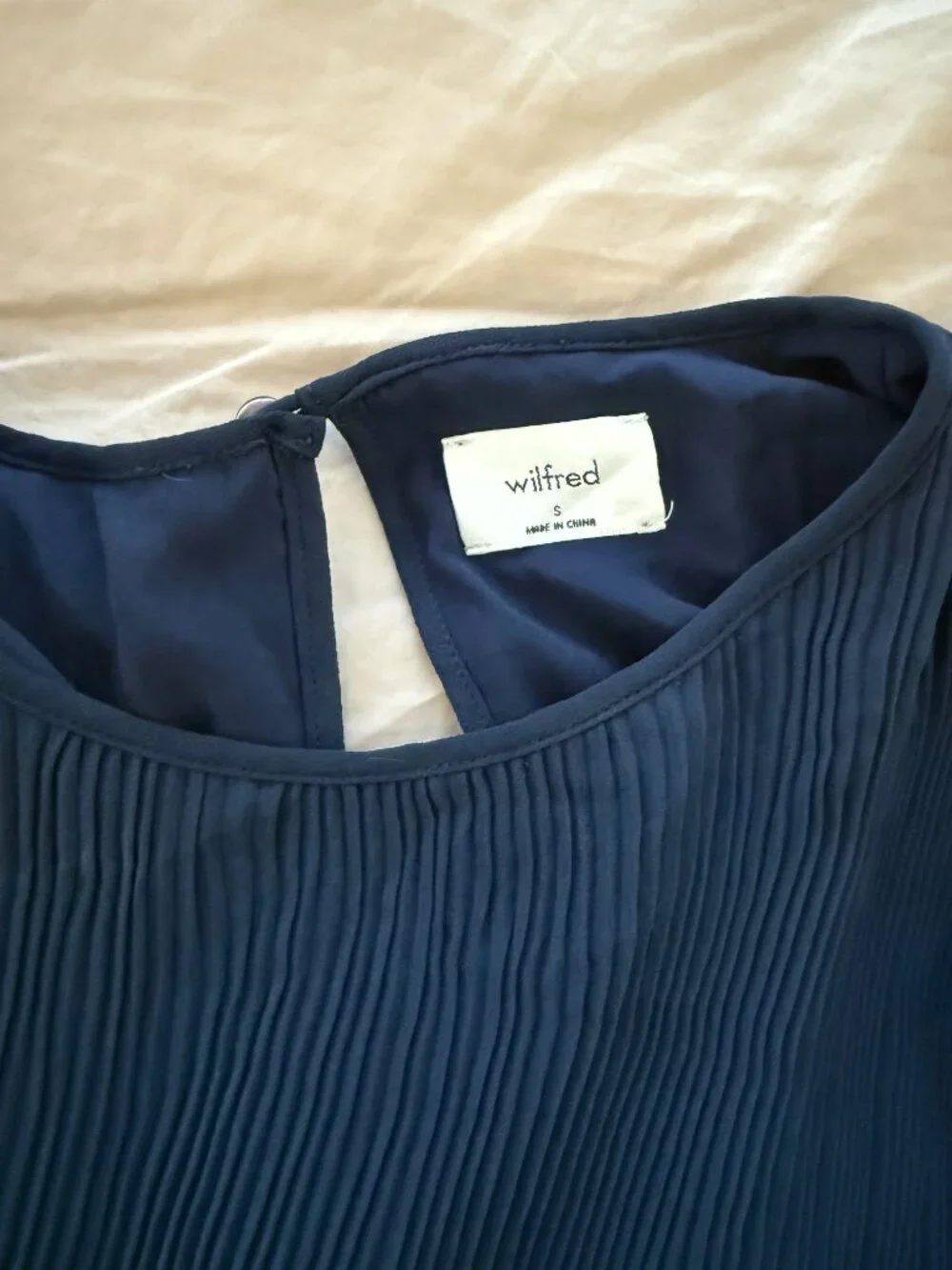 ARITZIA Wilfred Daydreamer Maxi Dress in Navy Blue NWOT